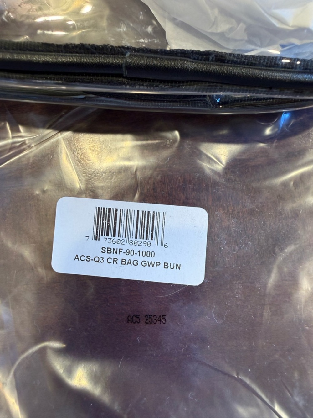 MAC Cosmetics Clear PVC Crossbody Bag with Black Trim - Picture 4 of 4